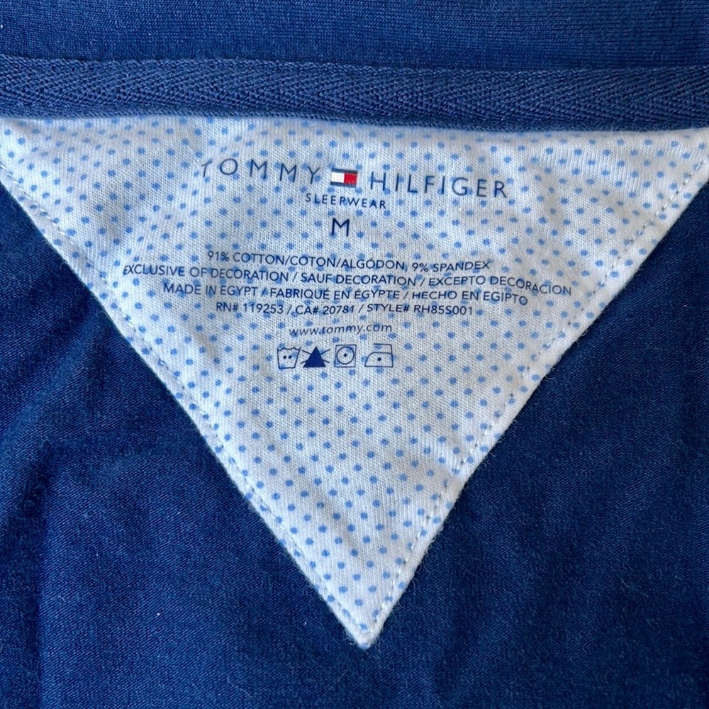 Tommy Hilfiger Blue Cotton Robe - Picture 5 of 6